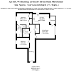 Floorplan of Whitworth Street West, Manchester, M1 5EB