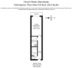 Floorplan of Church Street, Manchester, Manchester, M4 1PN