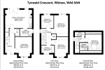 Floorplan of Tynwald Crescent, Widnes, WA8 9AN